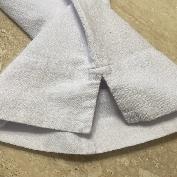 NWT, lightweight, and airy White Linen Pants, see measurements in photos below. - Picture 7 of 9